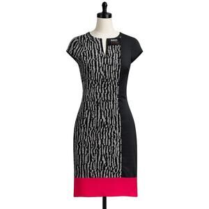 Miss Sixty M60 Color Block Mini Dress Y2K Black Pink - Size 0